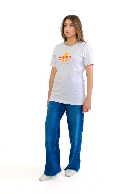 FALASTIN ASH GAZA TEE MODEL SIDE WOMEN