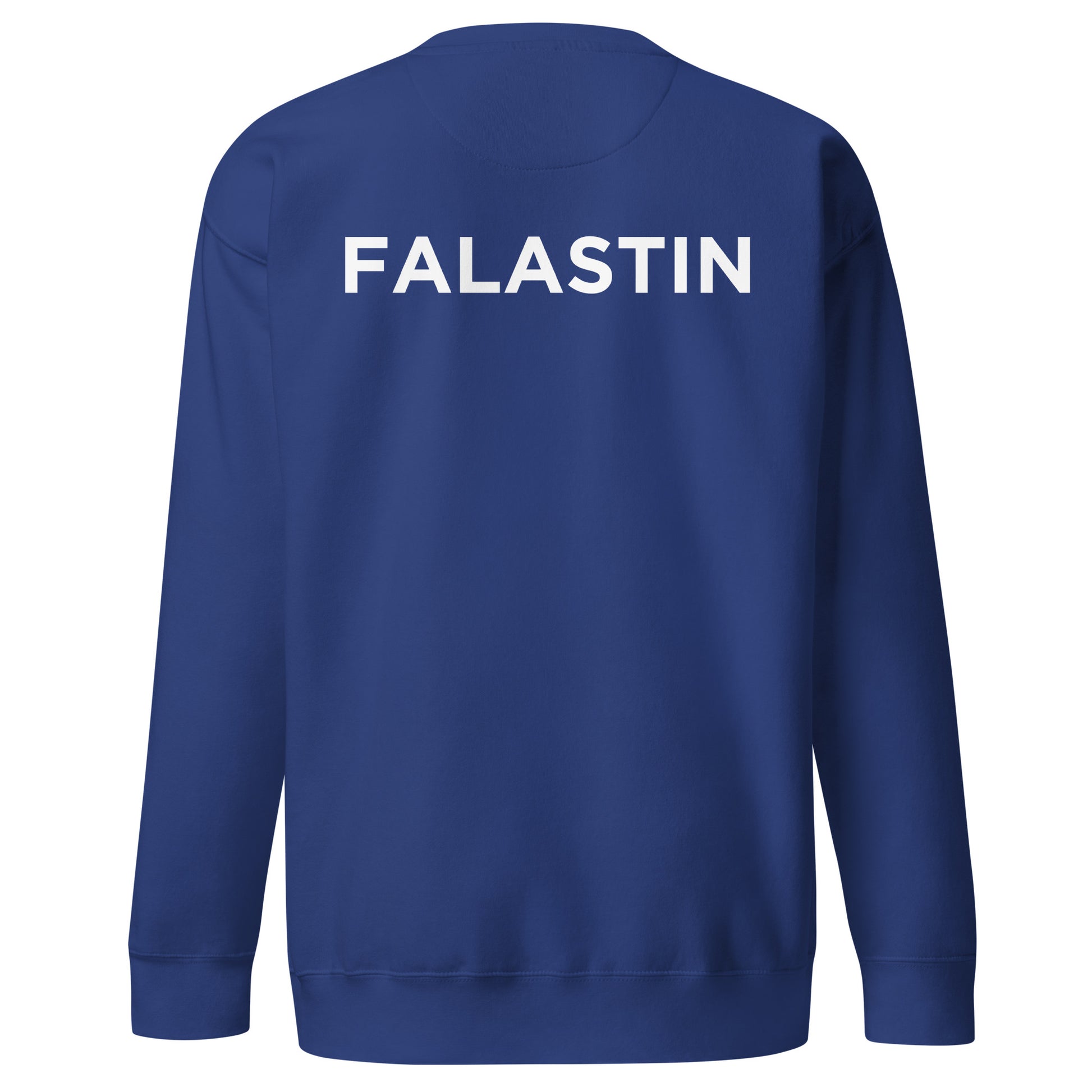 FALASTIN BLUE ORIGINAL SWEATSHIRT (BACK)