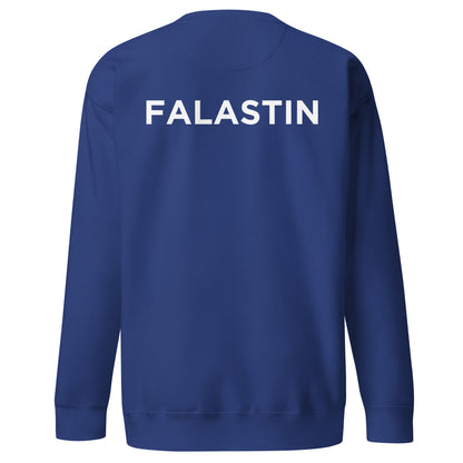 FALASTIN BLUE ORIGINAL SWEATSHIRT (BACK)