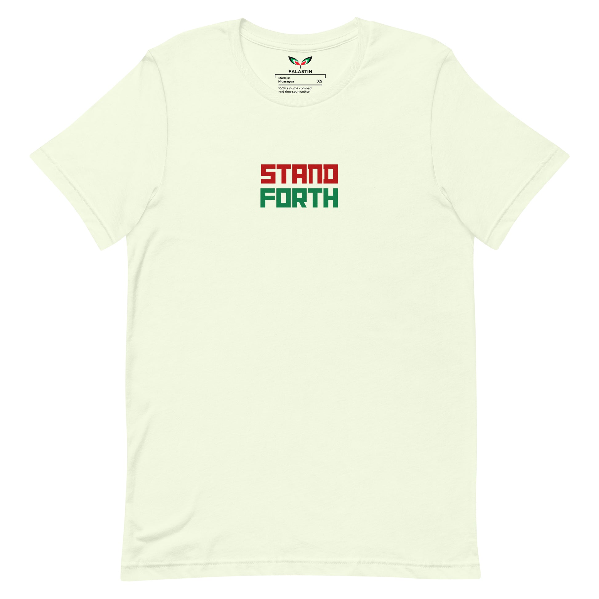 FALASTIN CITRON STAND FORTH TEE (FRONT)