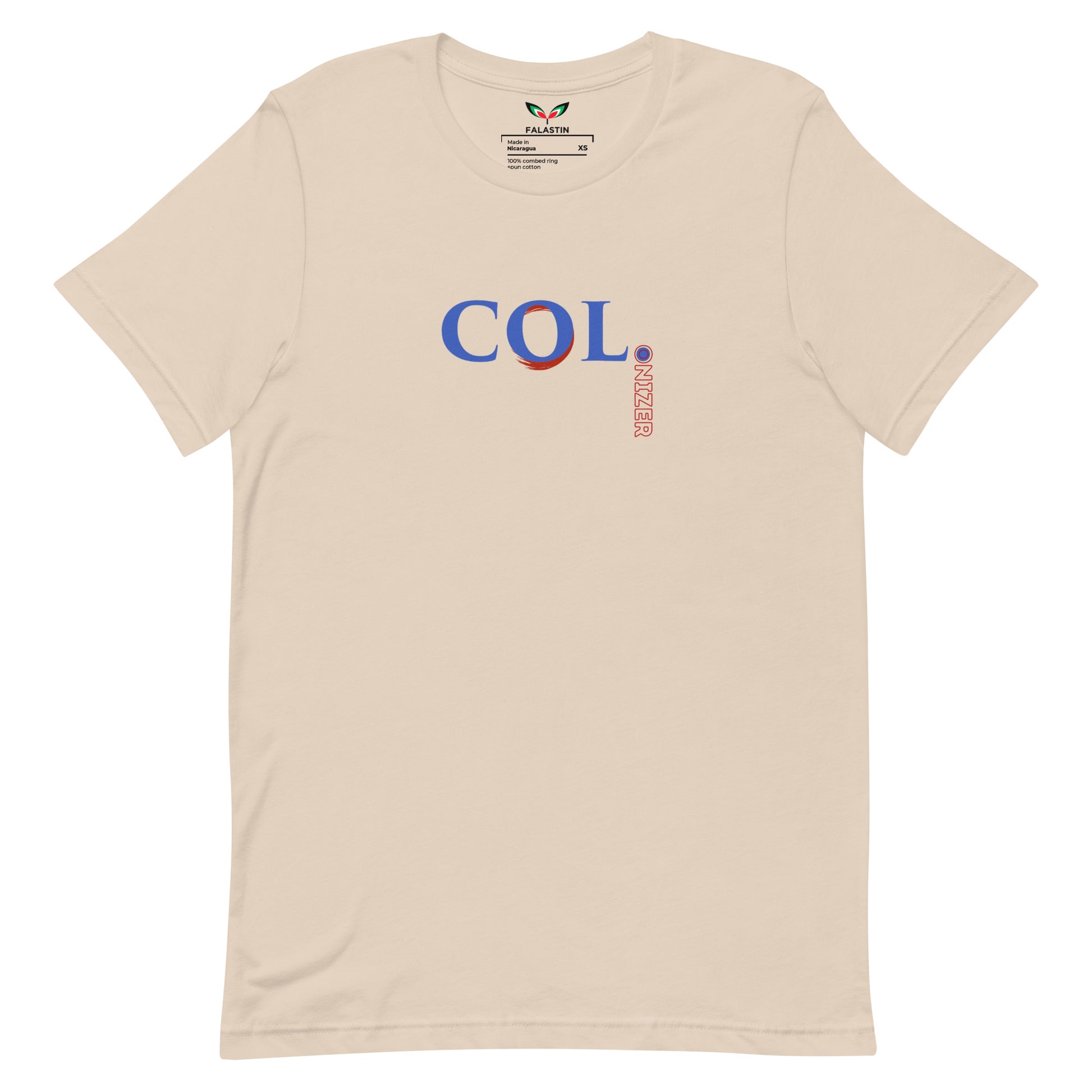 FALASTIN CREAM COLONIZER TEE (FRONT)