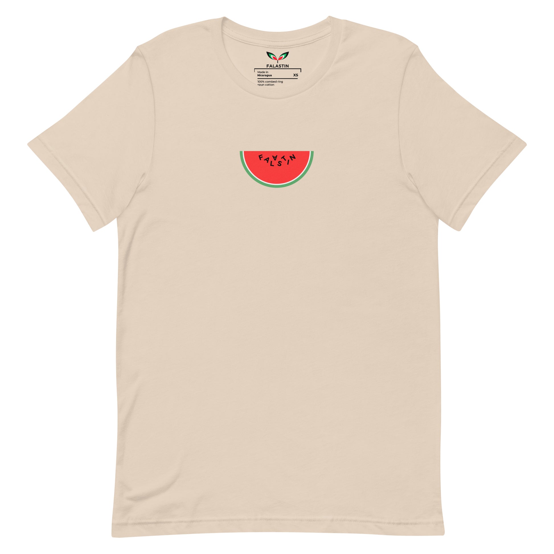 FALASTIN CREAM WATERMELON TEE (FRONT)