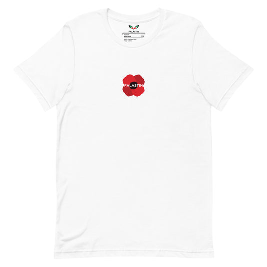 FALASTIN ENGLISH POPPY TEE (FRONT)