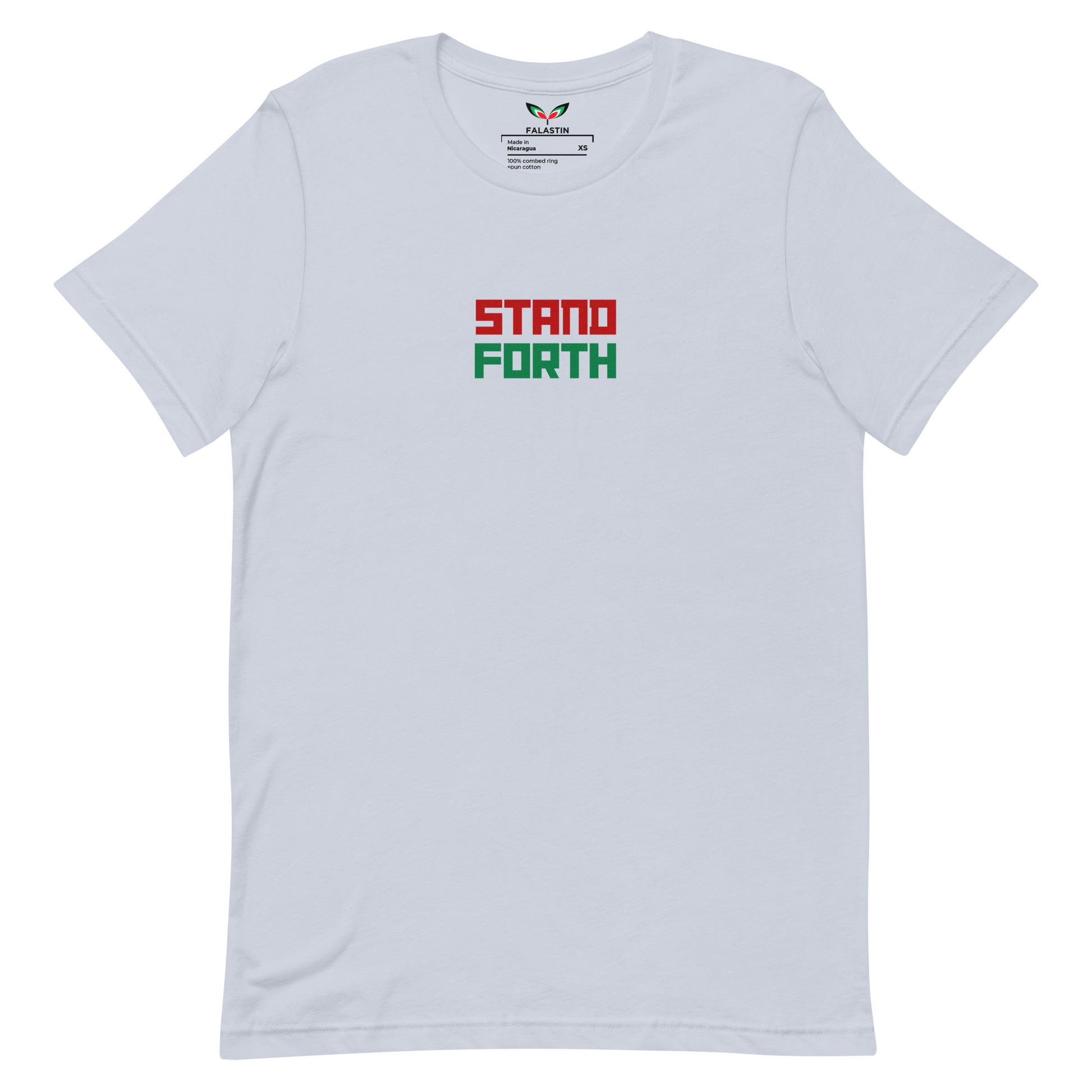 FALASTIN LIGHT BLUE STAND FORTH TEE (FRONT)