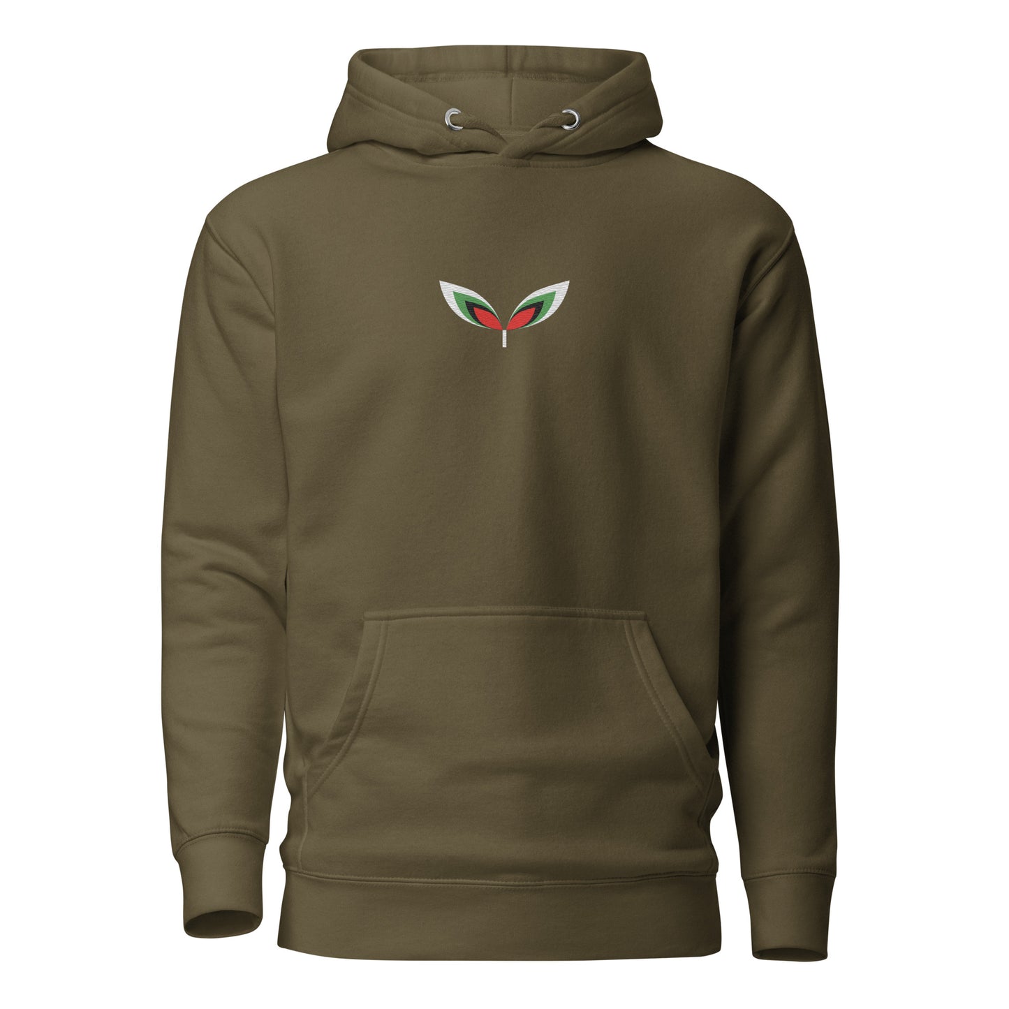 FALASTIN MILITARY GREEN ORIGINAL HOODIE (FRONT)