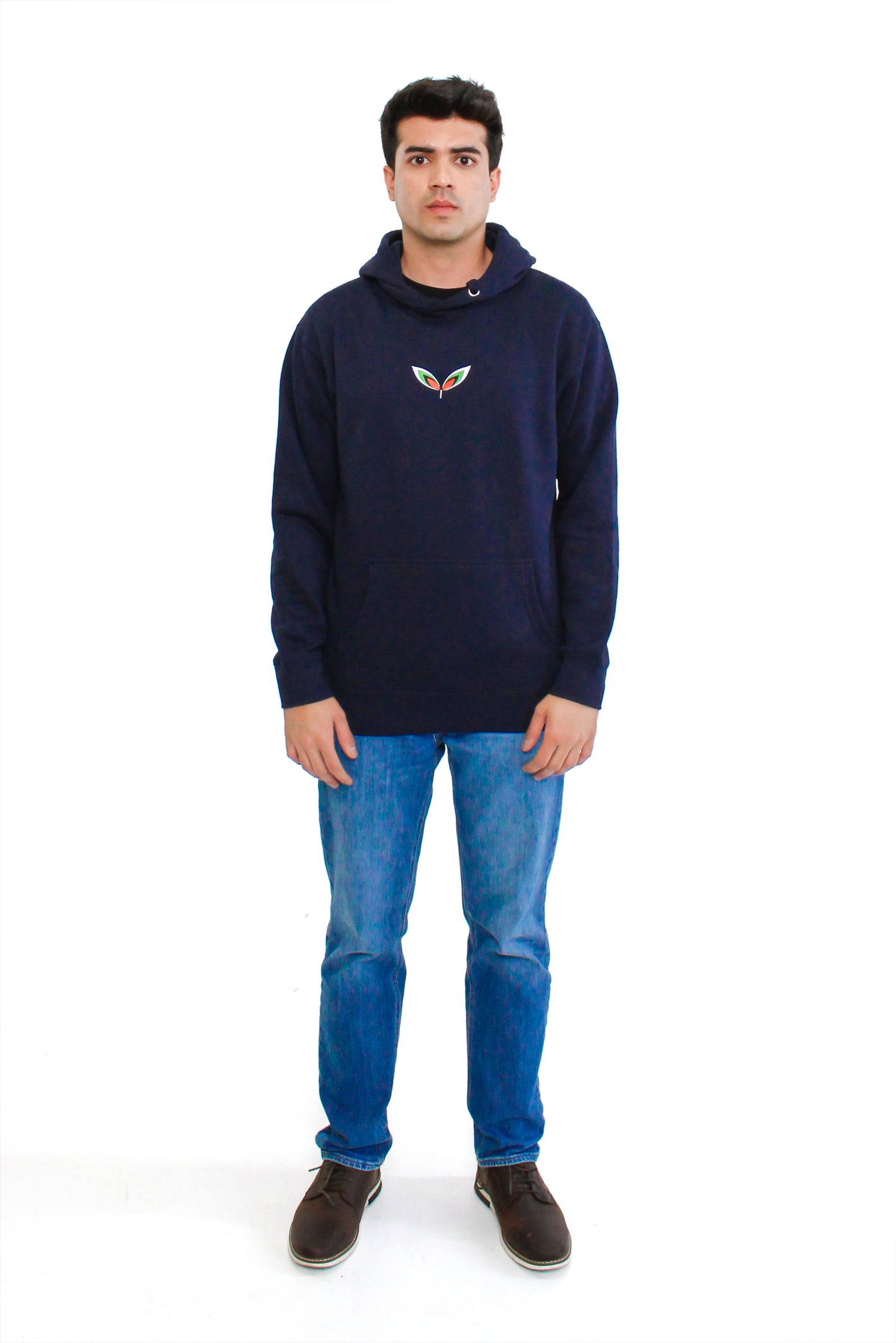 FALASTIN NAVY ORIGINAL HOODIE MODEL FRONT MEN