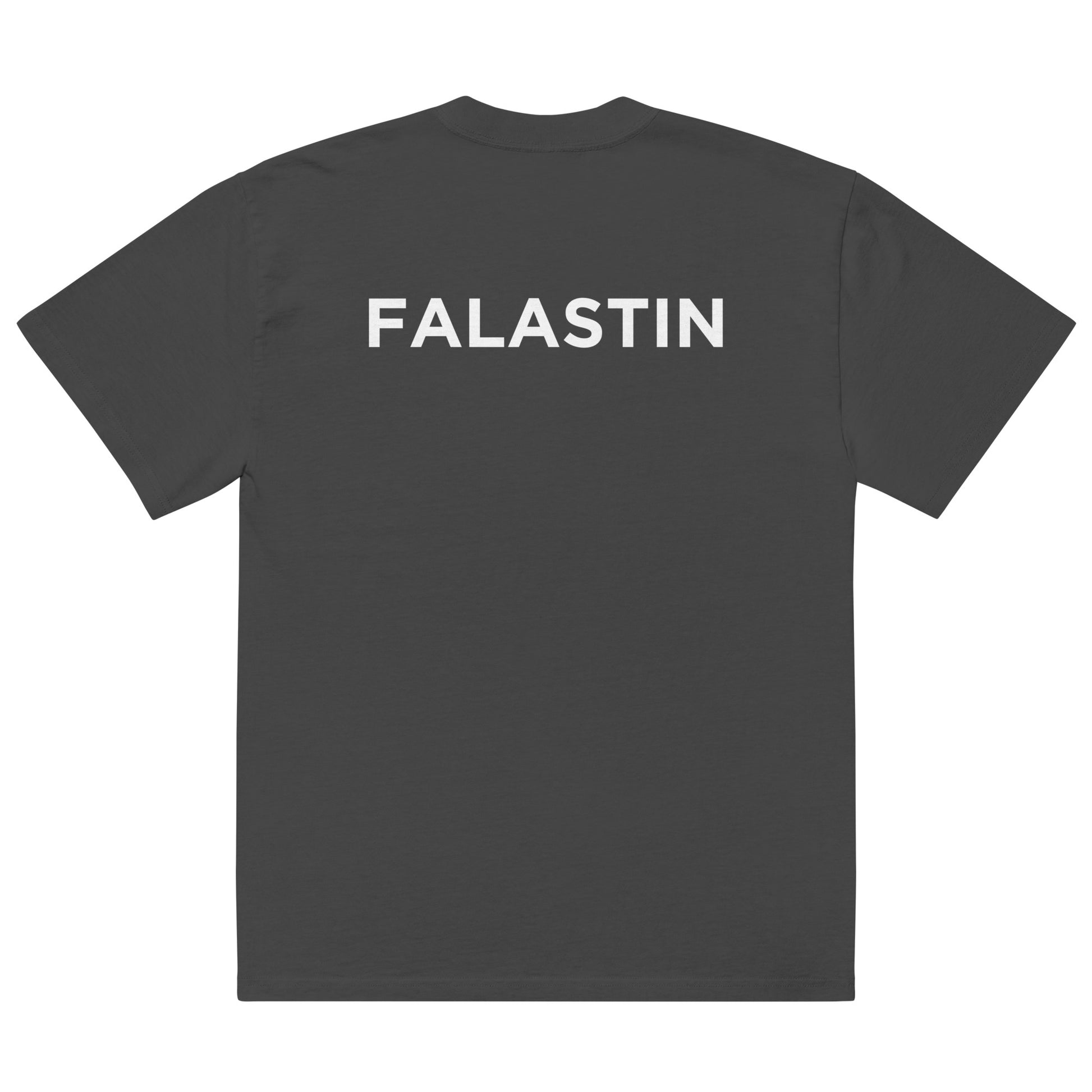 FALASTIN OVERSIZED BLACK TEE (BACK)