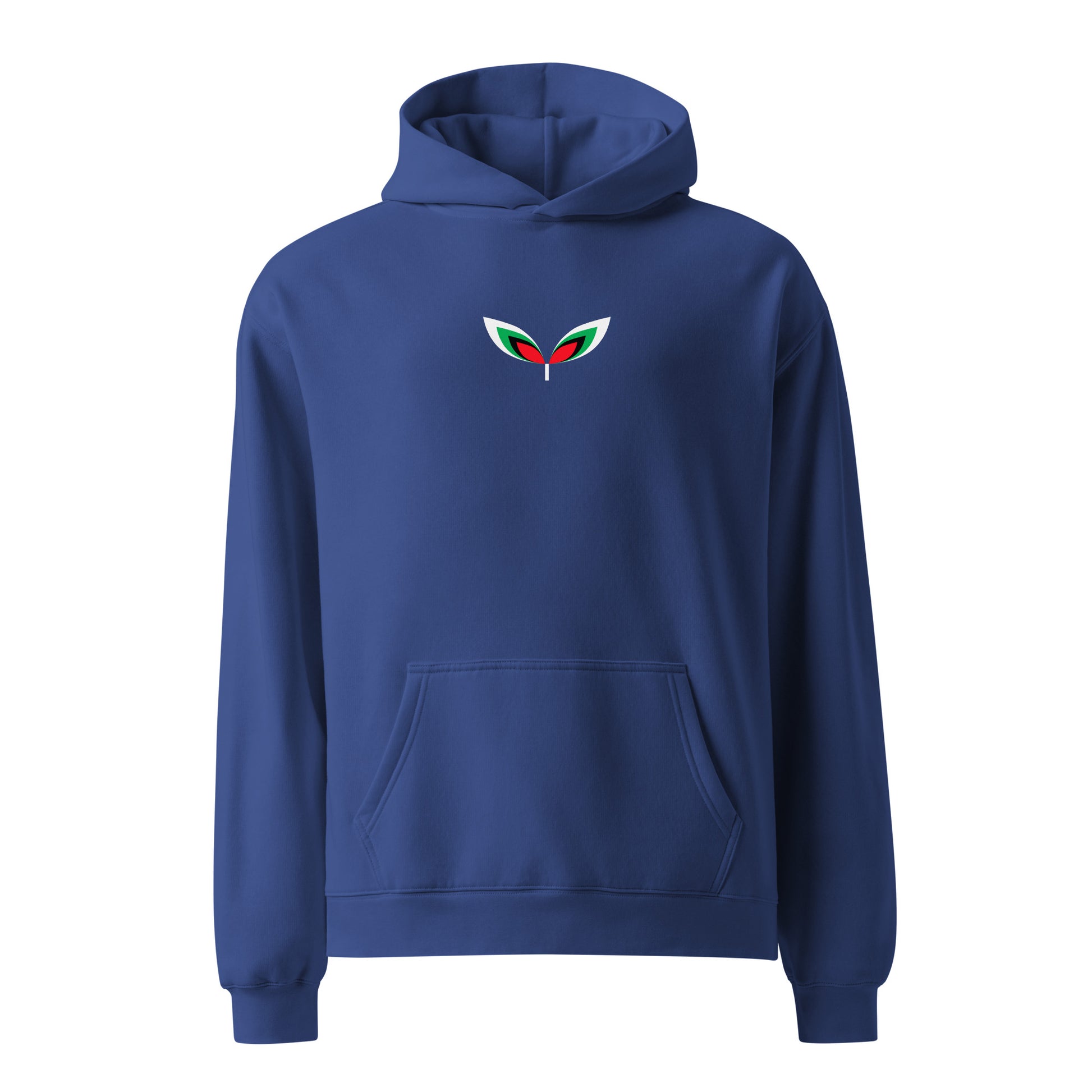 FALASTIN OVERSIZED BLUE HOODIE (FRONT)