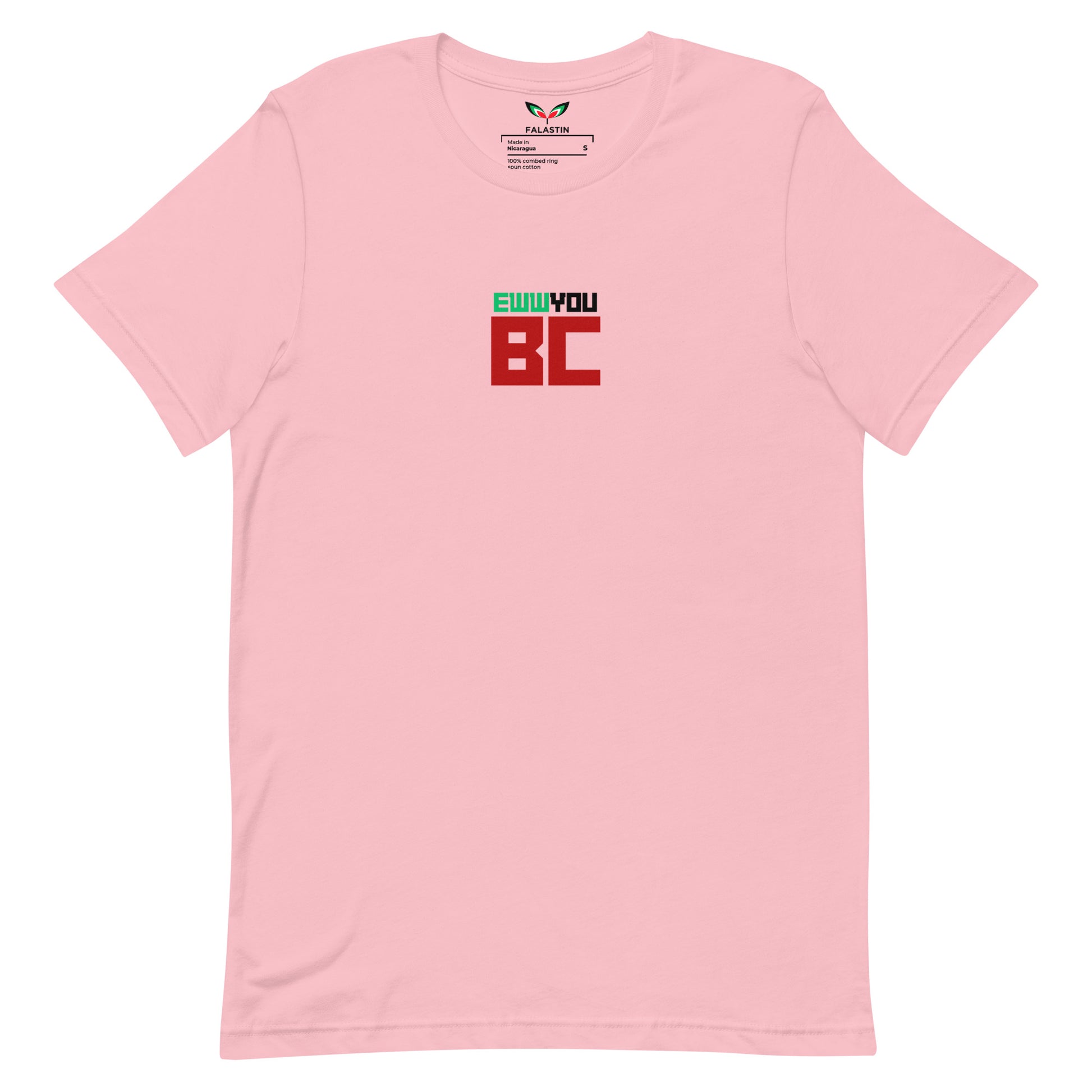 FALASTIN PINK EWWYOU BC TEE (FRONT)