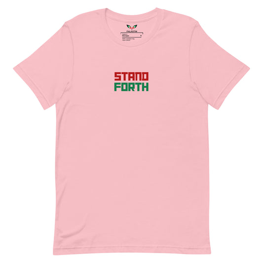 FALASTIN PINK STAND FORTH TEE (FRONT)