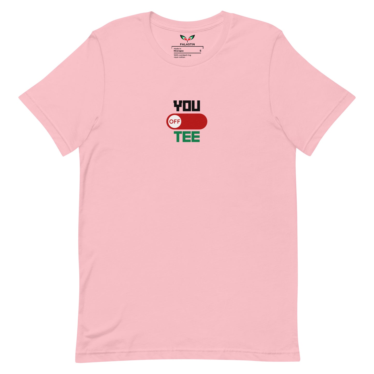 FALASTIN PINK YOU OFF TEE (FRONT)