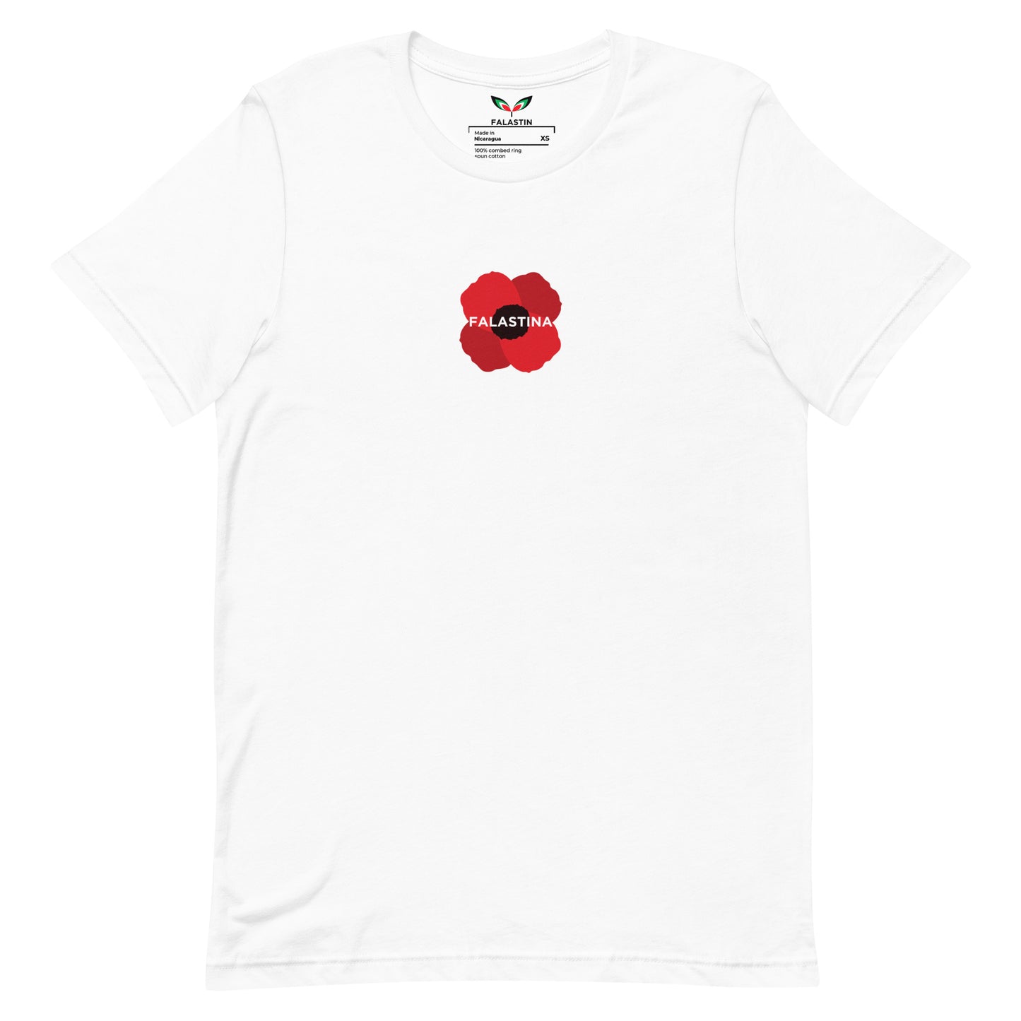 FALASTIN SPANISH POPPY TEE (FRONT)