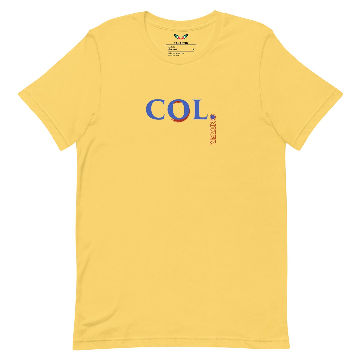 FALASTIN YELLOW COLONIZER TEE (FRONT)