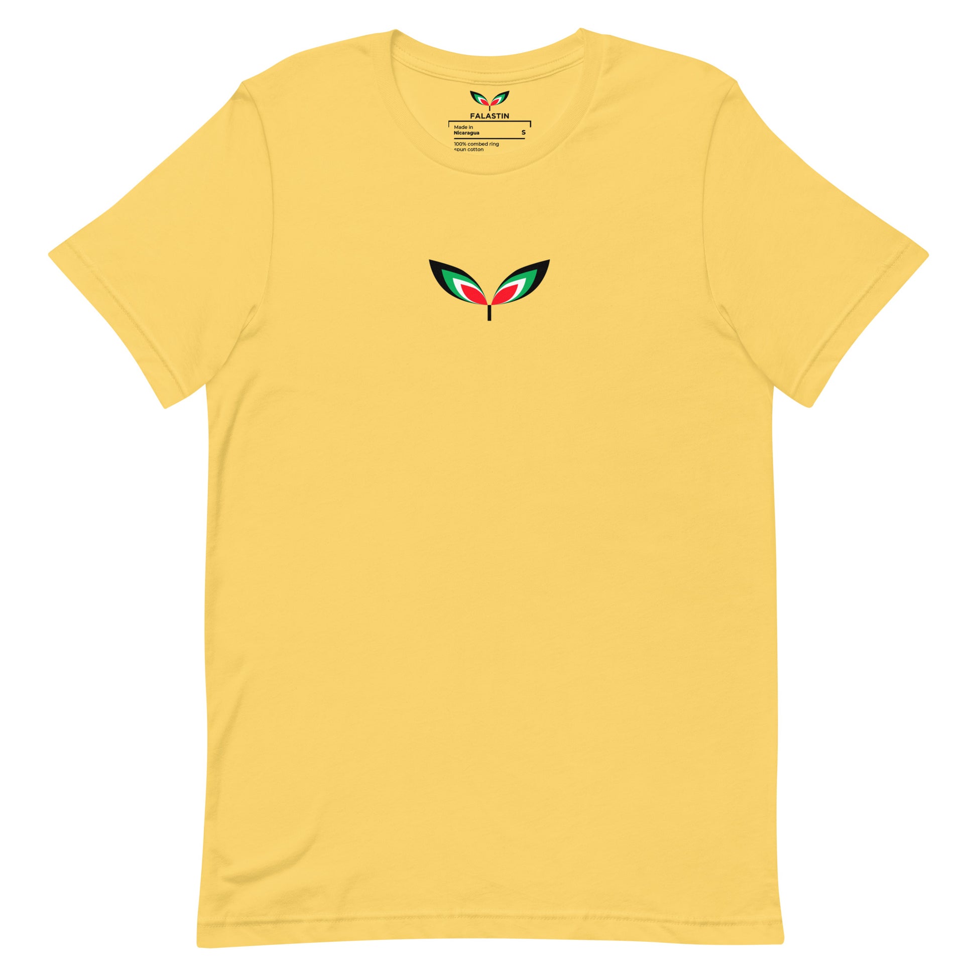 FALASTIN YELLOW LOGO TEE (FRONT)